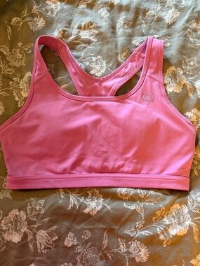 Pink Racerback Sports Bra with Light Support - Royal Change